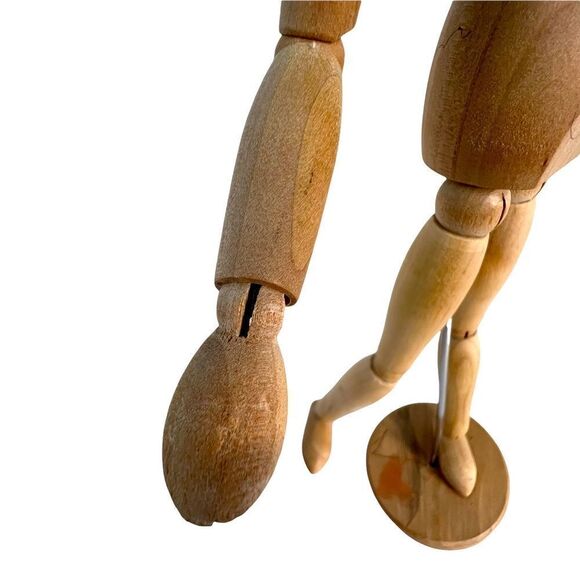 IKEA GESTALTA ARTISTS WOOD FIGURE  NATURAL 13” HUMAN MODEL FOR DISPLAY ART - Picture 5 of 5